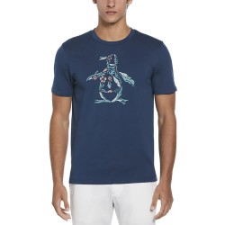 тениска,мъжки,тениски,original,penguin,hd,floral,pete,graphic,short,sleeve,t,shirt,blue,wing,teal,(blue)