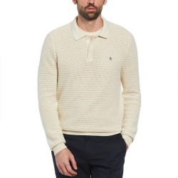 блуза,мъжки,пуловери,original,penguin,mesh,sweater,beige