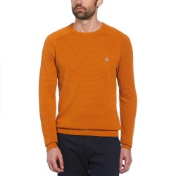 блуза,мъжки,пуловери,original,penguin,novelty,bubble,stitch,sweater,orange