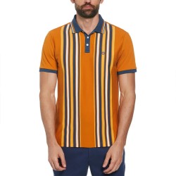 блуза,с,яка,мъжки,блузи,с,яка,original,penguin,organic,interlock,bowling,stripe,short,sleeve,polo,sudan,brown,(orange)