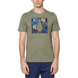 тениска,мъжки,тениски,original,penguin,organic,mix,media,patchwork,pete,short,sleeve,t,shirt,green