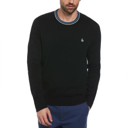 блуза,мъжки,пуловери,original,penguin,tipped,crew,neck,sweater,black,(true,black)