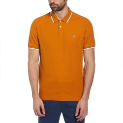 мъжки,блузи,с,яка,original,penguin,tipped,organic,pique,sticker,pete,short,sleeve,polo,sudan,brown,(orange)
