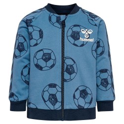 блуза,детски,блузи,hummel,ball,full,zip,sweatshirt,blue,(4250)