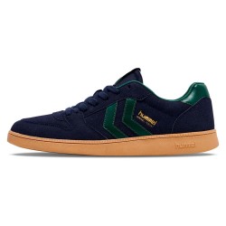 маратонки,мъжки,маратонки,hummel,handball,perfekt,synthetic,suede,trainers,black,iris,black,iris,(blue)