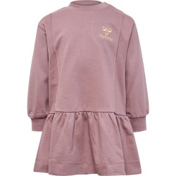 рокля,детски,поли,и,рокли,hummel,helle,long,sleeve,dress,twilight,mauve,(pink)
