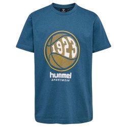 тениска,детски,тениски,hummel,leo,short,sleeve,t,shirt,bering,sea,(blue)