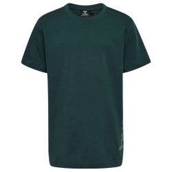 тениска,детски,тениски,hummel,print,short,sleeve,t,shirt,green,(6236)