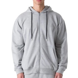 блуза,мъжки,пуловери,everlast,back,square,logo,full,zip,sweatshirt,grey,melange,(grey)