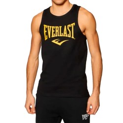 тениска,мъжки,тениски,everlast,logo,sleeveless,t,shirt,metallic,gold,(black)