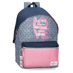 Юношеска раница Pepe jeans AdaptNoni Denim 42 cm 23L Junior Backpack - Blue (Multicolor) юношеска,раница,раници,pepe,jeans,adaptnoni,denim,42,cm,23l,junior,backpack,blue,(multicolor)