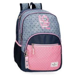 Юношеска раница Pepe jeans AdaptNoni Denim 44 cm 26L Junior Backpack - Blue (Multicolor) юношеска,раница,раници,pepe,jeans,adaptnoni,denim,44,cm,26l,junior,backpack,blue,(multicolor)