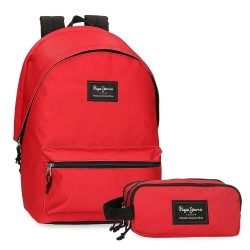 Раница Pepe jeans Aris Ever 24L backpack - Red (Red) раница,раници,pepe,jeans,aris,ever,24l,backpack,red,(red)