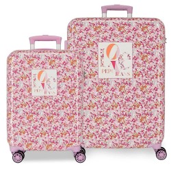 куфари,pepe,jeans,sandra,55,68,cm,104l,trolley,bag,2,units,pink