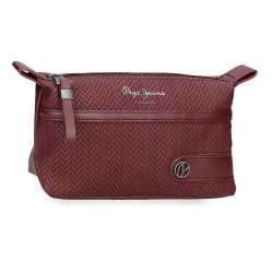 несесер,тоалетни,принадлежности,pepe,jeans,sprig,burgundy,wash,bag,red