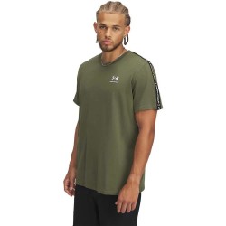 тениска,мъжки,тениски,under,armour,icon,heavyweight,taping,short,sleeve,t,shirt,green,(marine,od,green,white)