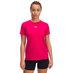 тениска,дамски,тениски,under,armour,rival,core,short,sleeve,t,shirt,shaded,fuchsia,white,(pink)