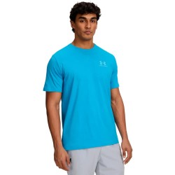тениска,мъжки,тениски,under,armour,sportstyle,left,chest,short,sleeve,t,shirt,ether,blue,white,(blue)