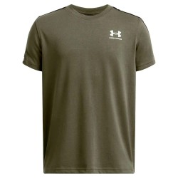 тениска,детски,тениски,under,armour,sportstyle,taped,short,sleeve,t,shirt,green,(marine,od,green,white)