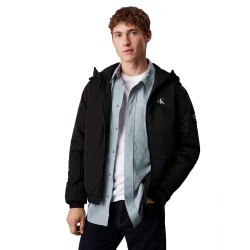 яке,мъжки,якета,calvin,klein,padded,hooded,harrington,jacket,black