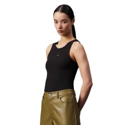 тениска,дамски,тениски,calvin,klein,woven,label,rib,sleeveless,t,shirt,black,(ck,black)