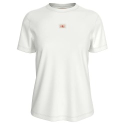 тениска,дамски,тениски,calvin,klein,woven,label,short,sleeve,t,shirt,bright,white,(white)
