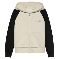 суичър,детски,блузи,calvin,klein,color,block,hoodie,beige