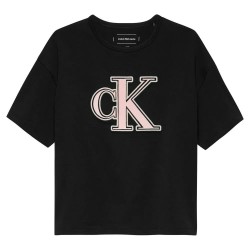 тениска,детски,тениски,calvin,klein,monogram,flock,boxy,short,sleeve,t,shirt,black