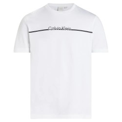 тениска,мъжки,тениски,calvin,klein,split,line,logo,short,sleeve,t,shirt,white