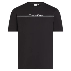 тениска,мъжки,тениски,calvin,klein,split,line,logo,short,sleeve,t,shirt,ck,black,(black)