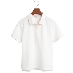 дамски,блузи,с,яка,gant,contrast,collar,short,sleeve,polo,white