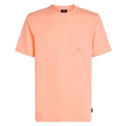 тениска,мъжки,тениски,o´neill,chest,pocket,short,sleeve,t,shirt,coral,pop,(orange)