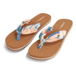 джапанки,дамски,сандали,и,чехли,o´neill,ditsy,sun,flip,flops,blue,painted,tropics,(brown)