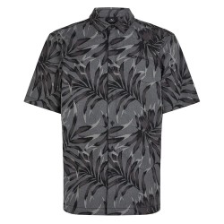 риза,с,къс,ръкав,мъжки,ризи,o´neill,print,short,sleeve,shirt,black,dipped,leaves,(grey)