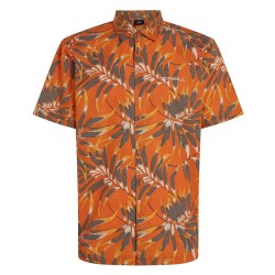 риза,с,къс,ръкав,мъжки,ризи,o´neill,print,short,sleeve,shirt,orange,dipped,leaves,(orange)