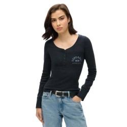 тениска,дамски,тениски,superdry,athletic,button,down,long,sleeve,t,shirt,black,(eclipse,navy)