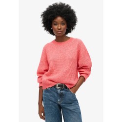 блуза,дамски,пуловери,дамски,плетени,дрехи,superdry,brushed,sweater,pink,(coral,red,twist)