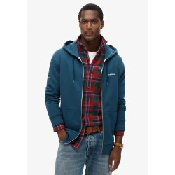 блуза,мъжки,пуловери,superdry,plain,full,zip,sweatshirt,blue
