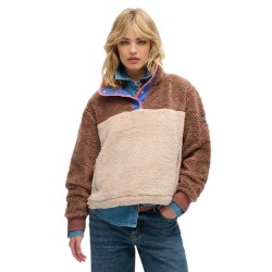 блуза,дамски,пуловери,дамски,плетени,дрехи,superdry,super,soft,mash,up,henley,sweater,nutmeg,spice,brown,(brown)