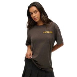 тениска,дамски,тениски,superdry,tattoo,graphic,loose,short,sleeve,t,shirt,vintage,black,(brown)