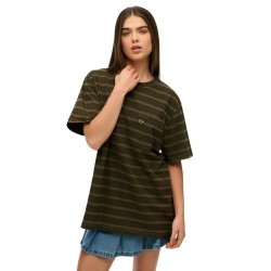 тениска,дамски,тениски,superdry,textured,pocket,short,sleeve,t,shirt,washed,beach,dark,green,stripe,(green)