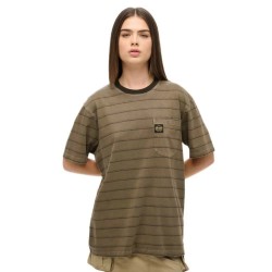 тениска,дамски,тениски,superdry,textured,pocket,short,sleeve,t,shirt,washed,morel,brown,stripe,(brown)