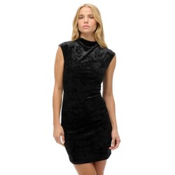 рокля,дамски,поли,и,рокли,superdry,velvet,bodycon,sleeveless,short,dress,black