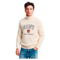 блуза,мъжки,пуловери,gant,graphic,high,neck,sweater,beige