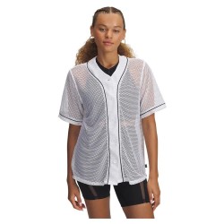 блуза,дамски,блузи,under,armour,baseball,sweatshirt,white,black,(white)