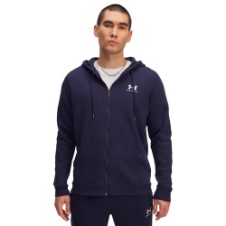 поларена,блуза,мъжки,пуловери,under,armour,icon,fleece,taping,full,zip,sweatshirt,midnight,navy,white,(blue)