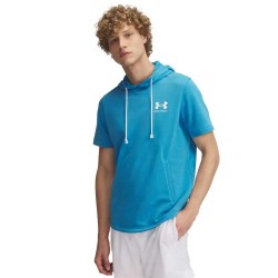 суичър,мъжки,пуловери,under,armour,rival,terry,left,chest,short,sleeve,hoodie,blue,(ether,blue,onyx,white)