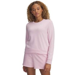 блуза,дамски,блузи,under,armour,rival,terry,sweatshirt,pink,(prime,pink,white)