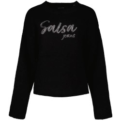 блуза,дамски,блузи,salsa,jeans,21009393,sweatshirt,black