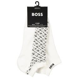 чорапи,мъжки,чорапи,boss,monogram,10263662,socks,2,pairs,white